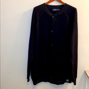 Polo Ralph Lauren Varsity Jacket Blk/Charcoal 2XLT